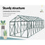 Greenfingers Aluminium Greenhouse Polycarbonate Green House Garden Shed 5.1x2.44M