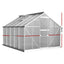 Greenfingers Greenhouse Aluminium Polycarbonate Green House Garden Shed 3x2.5M