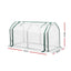 Green Fingers Mini Greenhouse PE Cover Green House Roll-Up Zippered Door 1.2x0.5x0.6M
