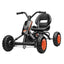 Rigo Pedal Go Kart Kids with Plastic Wheels Forward Reverse Black 84cm