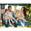 Gardeon Outdoor Swing Chair Garden Chair Bench Furniture Canopy 3 Seater Green