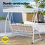 Gardeon Outdoor Swing Chair Garden Bench 3 Seater Canopy Cushion Furniture