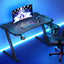 Artiss Gaming Desk Computer Desks Table Study Home Ofiice RGB LED Light 120CM