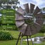 Gardeon Garden Windmill Metal Outdoor Yard Decor 120cm Bronze