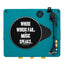 Gadhouse Brad MKII Record Player - Green + Entertainment Stand Bundle - Black