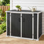 Gardeon 1070L Outdoor Storage Box Garden Shed Lockable Cabinet Tool Organizer Dark Grey