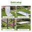 Gardeon 180cm Folding Table Portable Fold-in-Half with Handle Camping Picnic