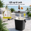 Gardeon 2-in-1 Outdoor Bar Table Portable Wine Cooler 15L Ice Bucket Tong Black