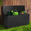 Gardeon 240L Outdoor Storage Box Lockable Bench Seat Garden Deck Toy Tool Sheds