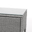 Gardeon 3PC Outdoor Bistro Set Patio Furniture Wicker Setting Chairs Table Cushion Grey