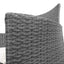 Gardeon 3PC Outdoor Bistro Set Patio Furniture Wicker Setting Chairs Table Cushion Grey