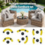 Gardeon 4 Seater Outdoor Sofa Set 7PCS Table Chair Brown Rattan Patio Furniture
