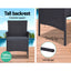 Gardeon 4 Seater Outdoor Sofa Set Wicker Setting Table Chair Furniture Dark Grey