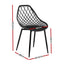 Gardeon 4PC Outdoor Dining Chairs PP Lounge Chair Patio Garden Furniture Black