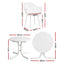 Gardeon 5PCS Outdoor Dining Set Table and Chairs Patio Furniture Garden Diamond White