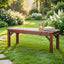 Gardeon Garden Benches Garden Seating Backless Timber Seat 120cm Brown