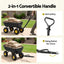 Gardeon Garden Cart Dump Utility Wagon 270kg 2in1 Handle Tractor Trolley 110L with 10in Tyres