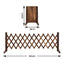Gardeon Garden Fences Expandable Wooden Trellis Fence Plant Frame 160cm Brown
