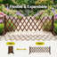Gardeon Garden Fences Expandable Wooden Trellis Fence Plant Frame 160cm Brown