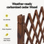 Gardeon Garden Fences Expandable Wooden Trellis Fence Plant Frame 160cm Brown