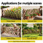 Gardeon Garden Fences Expandable Wooden Trellis Fence Plant Frame 160cm Brown