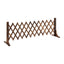 Gardeon Garden Fences Expandable Wooden Trellis Fence Plant Frame 160cm Brown