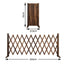 Gardeon Garden Fences Expandable Wooden Trellis Fence Plant Frame 200cm Brown