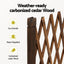 Gardeon Garden Fences Expandable Wooden Trellis Fence Plant Frame 200cm Brown