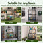 Gardeon Garden Tool Organizer Rack 16 Slots Rolling Garage Storage with Hooks