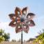 Gardeon Garden Windmill Double Layer Metal Wind Spinner 190cm Bronze