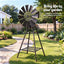 Gardeon Garden Windmill Metal Outdoor Yard Decor 120cm Bronze