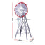 Gardeon Garden Windmill Metal Weather Station with Rain Gauge 122cm Silver