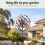 Gardeon Garden Windmill Metal Wind Spinner Double Layer 190cm Bronze
