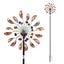 Gardeon Garden Windmill Metal Wind Spinner Solar Light Outdoor 190cmr Bronze