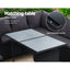 Gardeon Outdoor Furniture Dining Setting Sofa Set Lounge Wicker 9 Seater Black