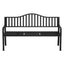 Gardeon Outdoor Garden Bench Seat Loveseat Steel Foldable Table Patio Furniture Black