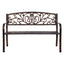 Gardeon Outdoor Garden Bench Seat Steel Outdoor Furniture 3 Seater Park Bronze