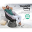 Gardeon Outdoor Lounge Setting Furniture Wicker Papasan Chairs Table Patio Black