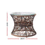 Gardeon Outdoor Lounge Setting Furniture Wicker Papasan Chairs Table Patio Brown