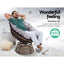 Gardeon Outdoor Lounge Setting Furniture Wicker Papasan Chairs Table Patio Brown