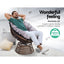 Gardeon Outdoor Lounge Setting Papasan Chair Wicker Table Garden Furniture Brown