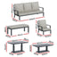 Gardeon Outdoor Sofa 7-Seater Lounge Set Garden Patio Aluminium Bench w/Cushions