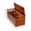 Gardeon Outdoor Storage Bench Box 129cm Wooden Garden Toy Chest Sheds Patio Furniture XL Natural