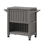 Gardeon Outdoor Storage Cabinet Box 80L Ice Bucket Cooler Rolling Serving Cart Kitchen Trolley Brown
