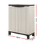 Gardeon Outdoor Storage Cabinet Box 92cm Lockable Cupboard Sheds Garage Adjustable Beige