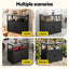 Gardeon Outdoor Storage Cabinet Garden Potting Bench Stainless Steel Table Top Black