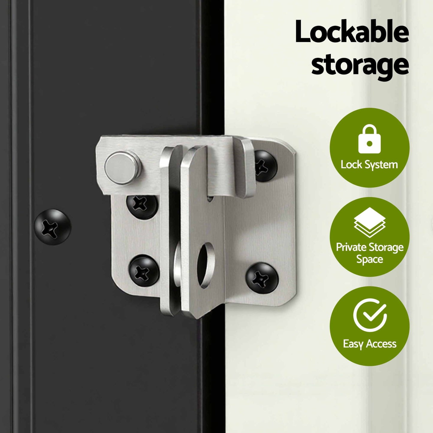 Gardeon Outdoor Storage Cabinet Garden Shed Steel Tool Lockable Cupboard Adjustable Shelves