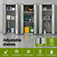Gardeon Outdoor Storage Cabinet Garden Shed Tool Lockable Cupboard Steel Adjustable Shelves