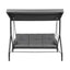 Gardeon Outdoor Swing Chair with Canopy Convertible Hanging Bed Grey
