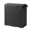Gardeon Outdoor Trash Cans Dual Compartment Trash Can 220L Black